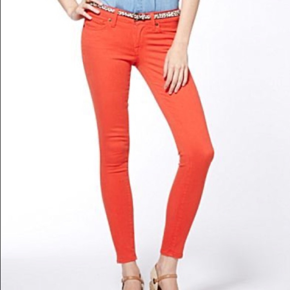 Lucky Brand Charlie Super Skinny jeans, Orange